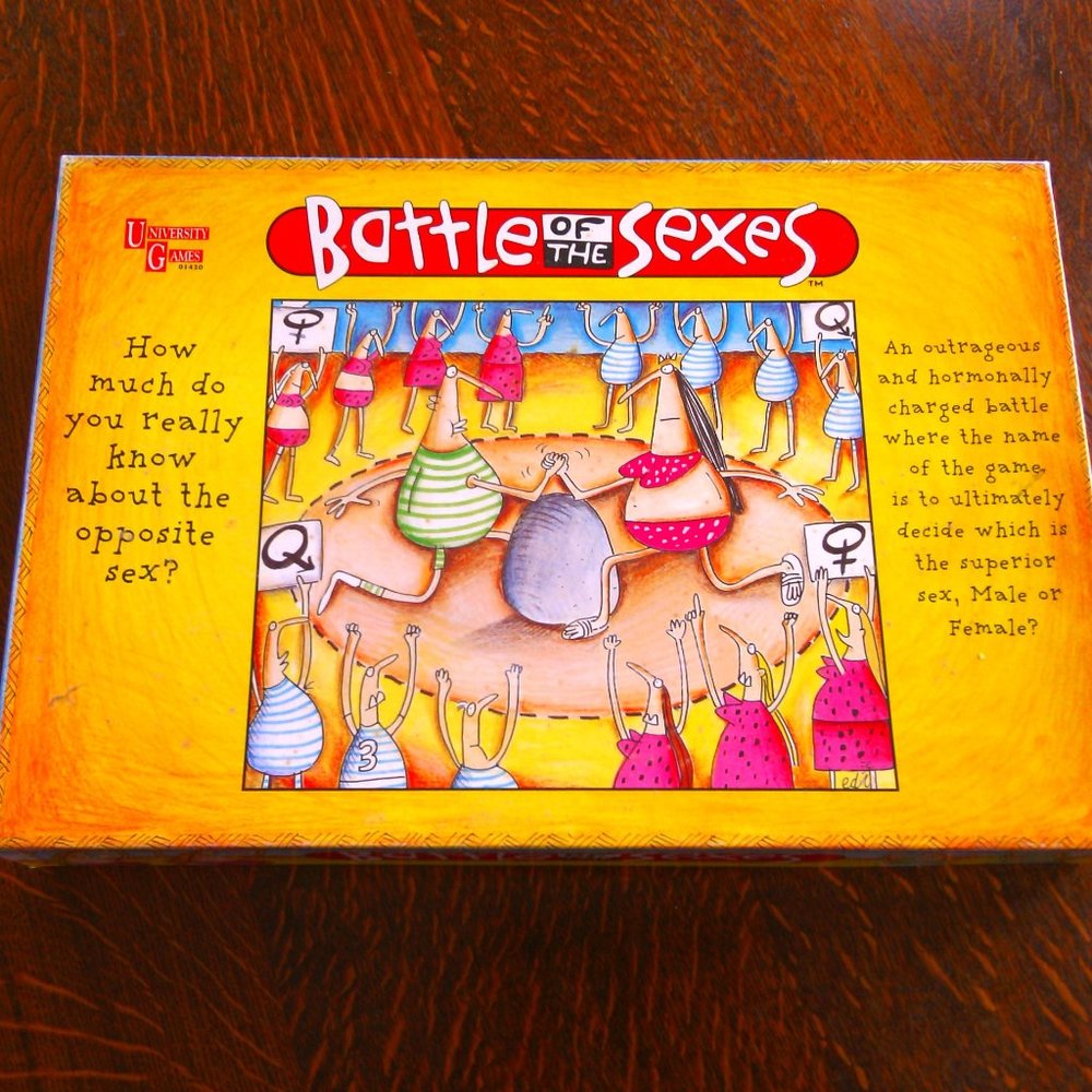 The "Battle of the Sexes" board game trivia party games men vs women questions